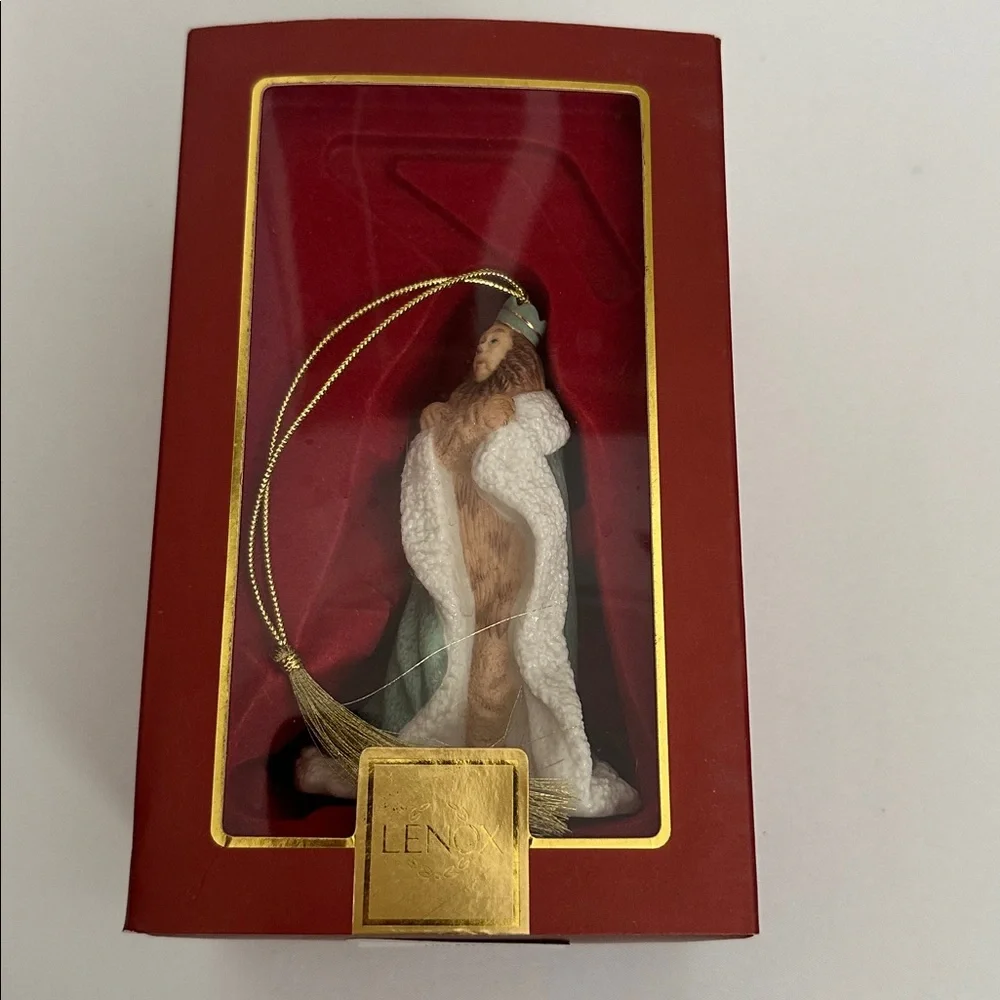 Lenox Cowardly Lion Ornament Christmas Collection Wizard of Oz Original Box